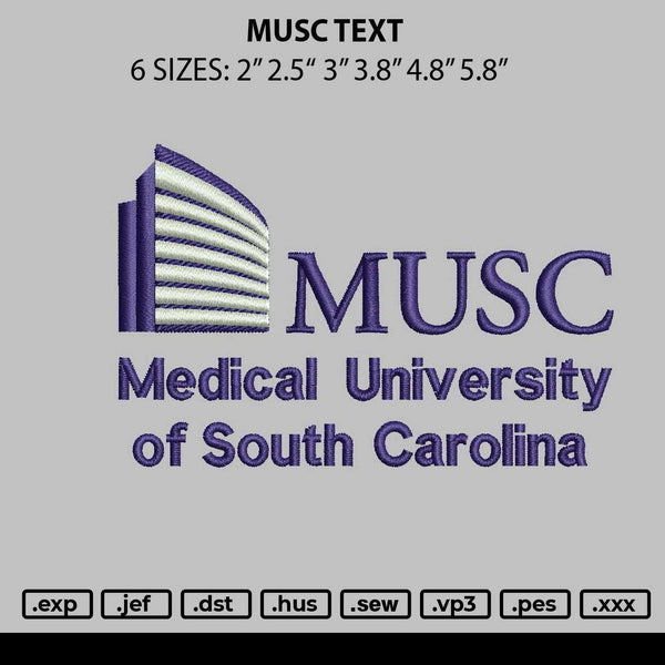 Musc Text Embroidery 2 Files