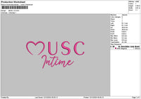 Musctext 02 Embroidery File 6 sizes