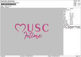 Musctext 02 Embroidery File 6 sizes