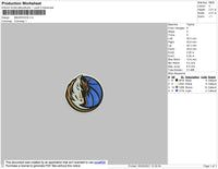 Mavericks Embroidery File 5 size
