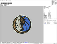 Mavericks Embroidery File 5 size