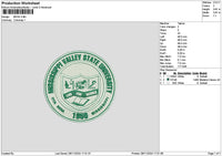 Valleycircle Embroidery File 6 sizes