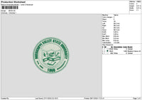 Valleycircle Embroidery File 6 sizes