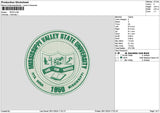 Valleycircle Embroidery File 6 sizes