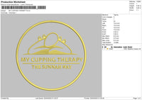 My Cupping Embroidery File 6 sizes