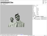 Miyagi And Andy Embroidery File 4 size