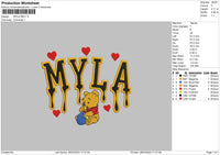 Myla Melt Embroidery File 6 sizes
