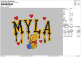 Myla Melt Embroidery File 6 sizes