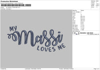 My Massi Loves Me Embroidery File 4 sizes