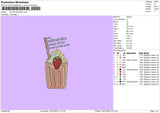 My Milkshake Embroidery File 4 size