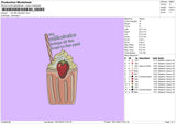 My Milkshake Embroidery File 4 size