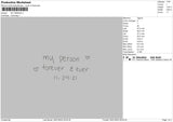 My Person Embroidery File 4 size