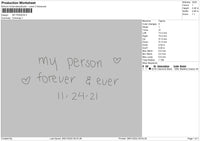 My Person Embroidery File 4 size