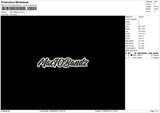 Mac10 Embroidery File 6 sizes