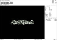 Mac10 Embroidery File 6 sizes