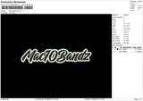 Mac10 Embroidery File 6 sizes