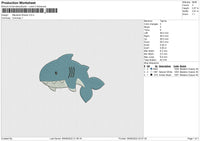 Mackerel Sharks Embroidery File 4 sizes