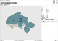 Mackerel Sharks Embroidery File 4 sizes