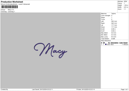Macy Mila Embroidery 2 Files