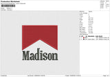 Madison Embroidery File 5 sizes