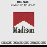 Madison Embroidery File 5 sizes