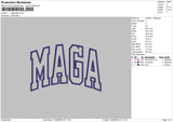 Maga App Embroidery File 6 Sizes