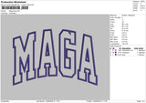 Maga App Embroidery File 6 Sizes