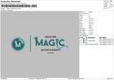 Magic Entertainment Embroidery Design. 3 Files - Multiple Size