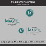 Magic Entertainment Embroidery Design. 3 Files - Multiple Size