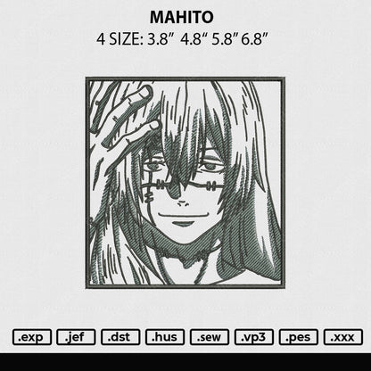 Mahito Embroidery File 4 sizes