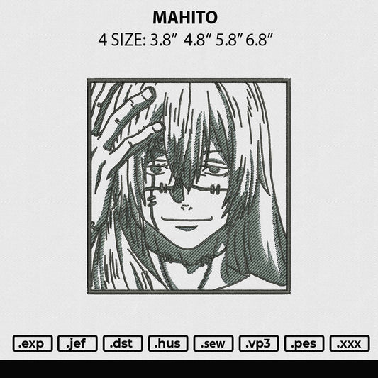 Mahito Embroidery File 4 sizes