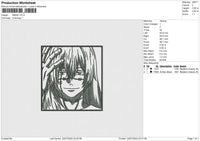 Mahito Embroidery File 4 sizes