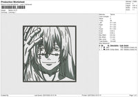 Mahito Embroidery File 4 sizes