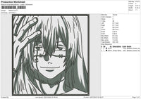 Mahito Embroidery File 4 sizes