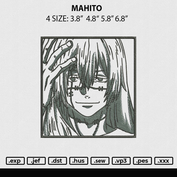 Mahito Embroidery File 4 sizes