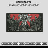 Mahoraga V2 Embroidery File 6 sizes