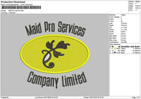 Maidtext Embroidery File 6 sizes