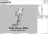 Familytext 0512 Embroidery File 6 sizes