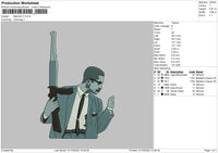 Malcolm X Embroidery File 5 sizes