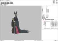 Maleficent Embroidery File 6 sizes