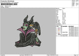 Maleficent1607 Embroidery File 6 sizes