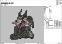 Maleficent1607 Embroidery File 6 sizes