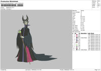 Maleficent Embroidery File 6 sizes