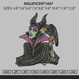 Maleficent1607 Embroidery File 6 sizes