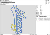 Mama 22 Embroidery File 6 sizes