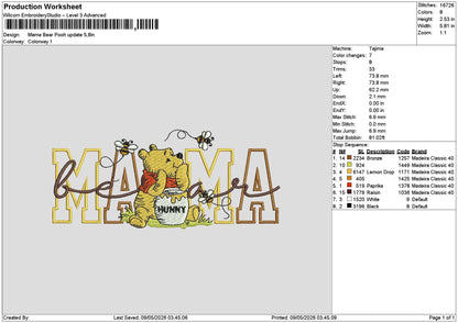 Mamatext 0905 Embroidery File 6 sizes