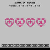 Mamatext Hearts Embroidery File 6 sizes