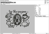 Seasontext 1411 Embroidery File 6 sizes