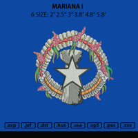 Mariana I Embroidery File 6 sizes
