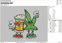 Beers 0709 Embroidery File 6 sizes